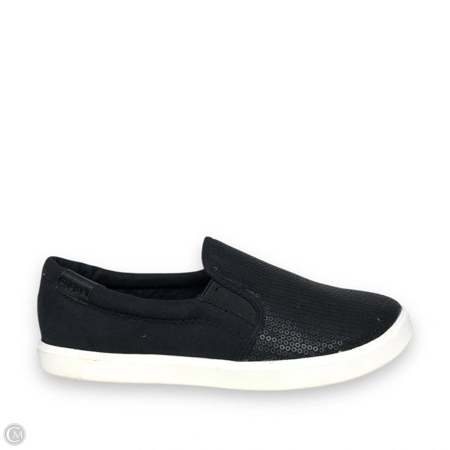 Shoes Sneakers By Crocs In Black, Size: 6