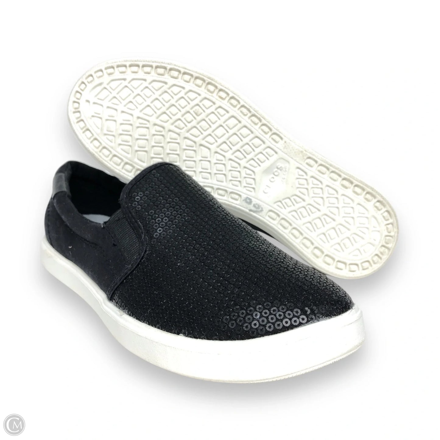 Shoes Sneakers By Crocs In Black, Size: 6