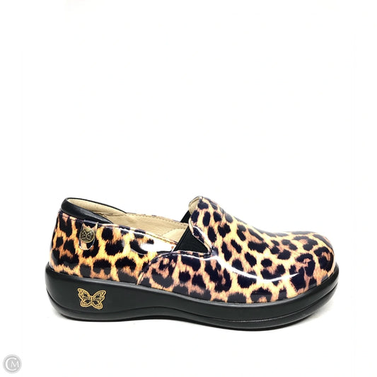 Shoes Heels Wedge By Alegria In Animal Print, Size: 6