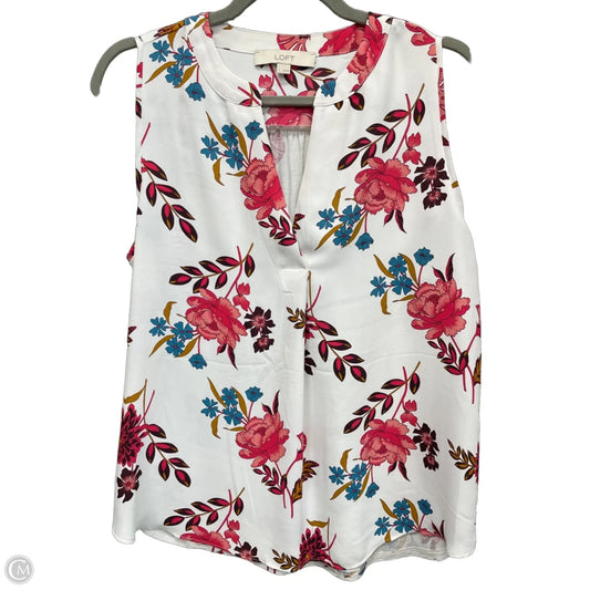 Top Sleeveless By Loft In Multi-colored, Size: S