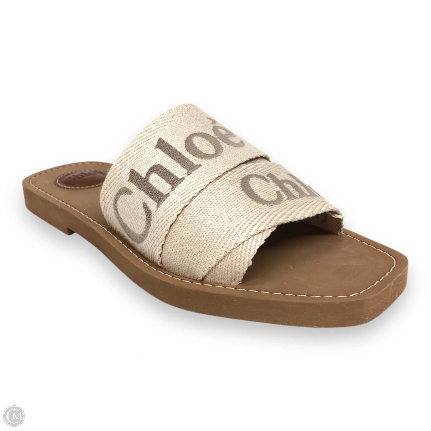Sandals Luxury Designer By Chloe In Beige, Size: 9
