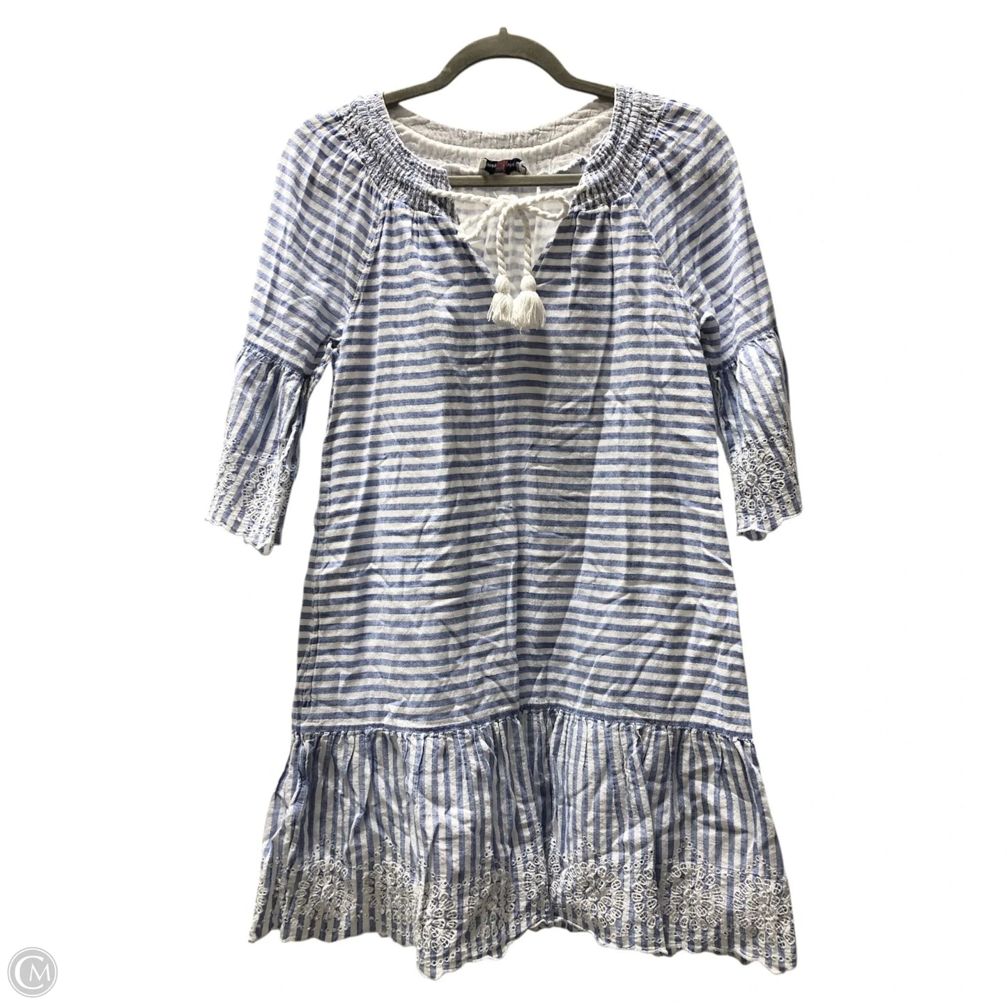 Dress Casual Short By Vineyard Vines In Blue & White, Size: 0