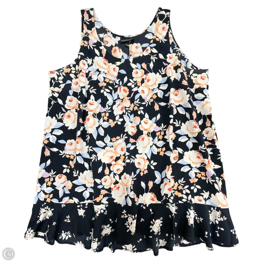 Tunic Sleeveless By Lane Bryant In Floral Print, Size: 14