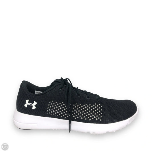 Shoes Athletic By Under Armour In Black & White, Size: 7.5