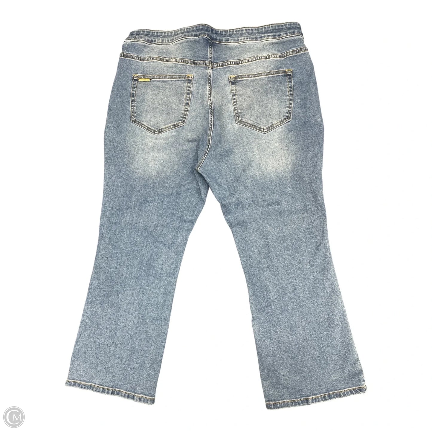 Jeans Cropped By Michael By Michael Kors In Blue Denim, Size: 16