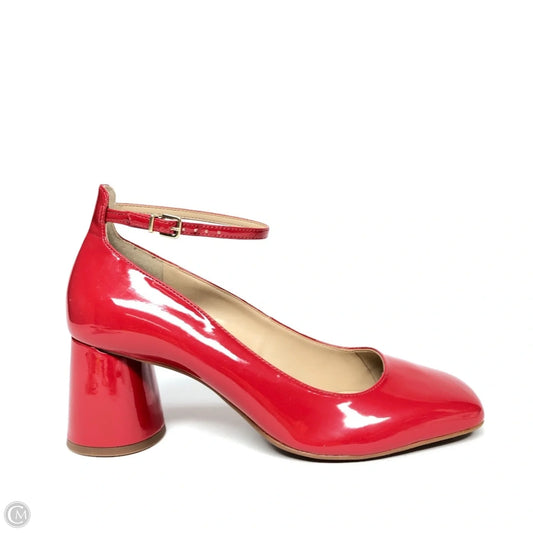 Shoes Heels Block By Copper Key In Red, Size: 9