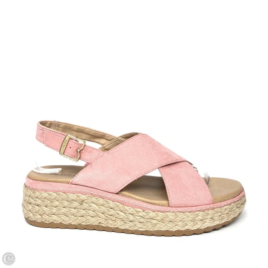 Sandals Heels Platform By Dr Scholls In Pink, Size: 8.5