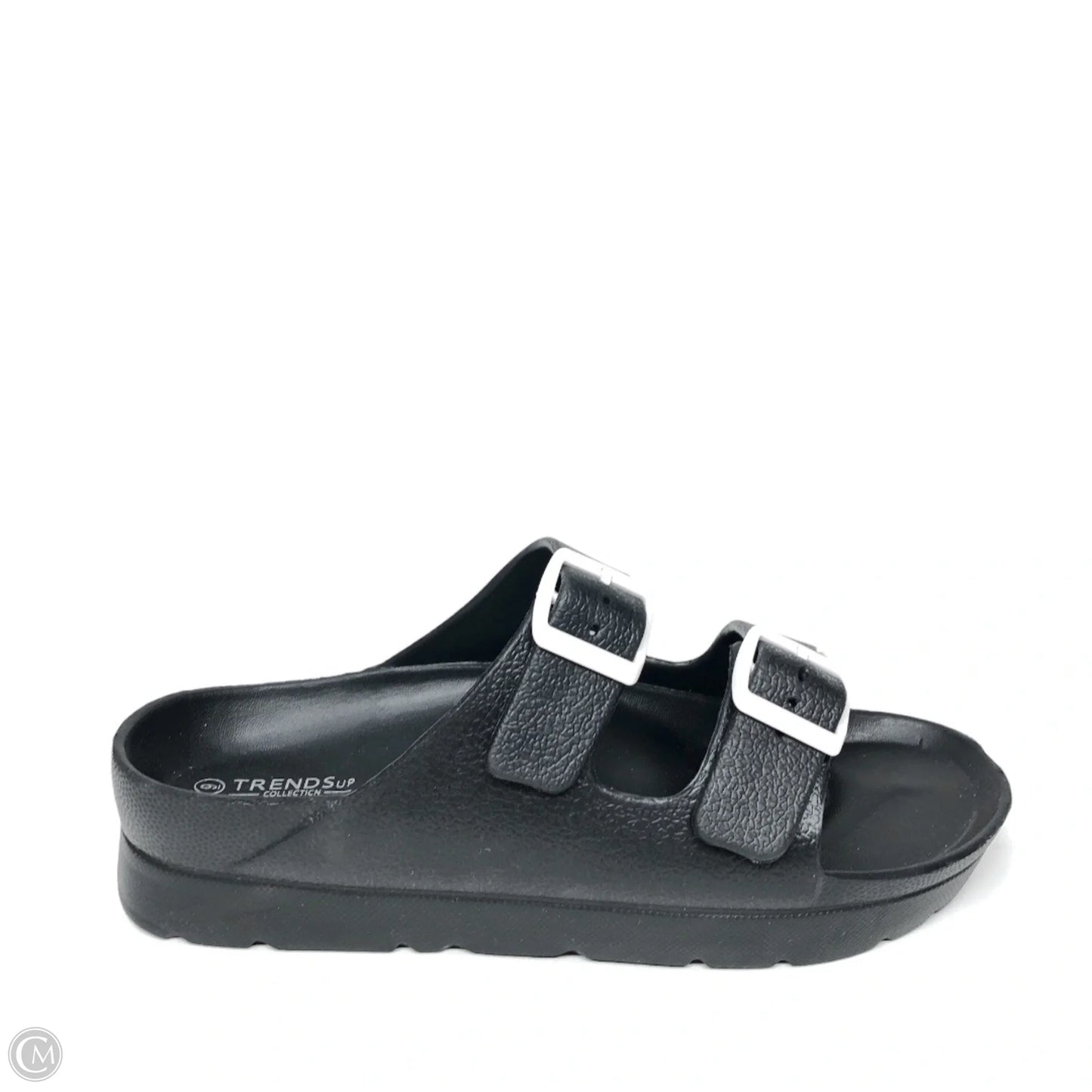 Sandals Flats By Clothes Mentor In Black, Size: 9