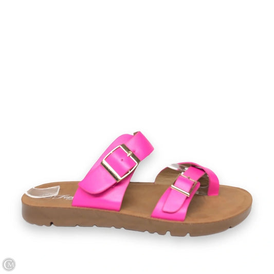 Sandals Flats By Forever In Pink, Size: 7.5