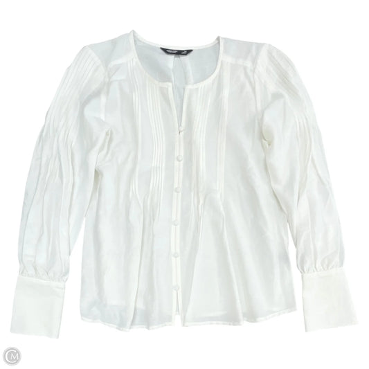 Blouse Long Sleeve By Simply Vera In Cream, Size: Xs