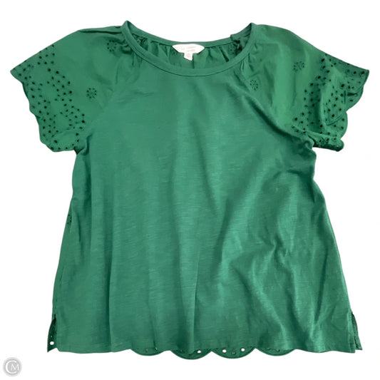 Top Short Sleeve By Lc Lauren Conrad In Green, Size: S