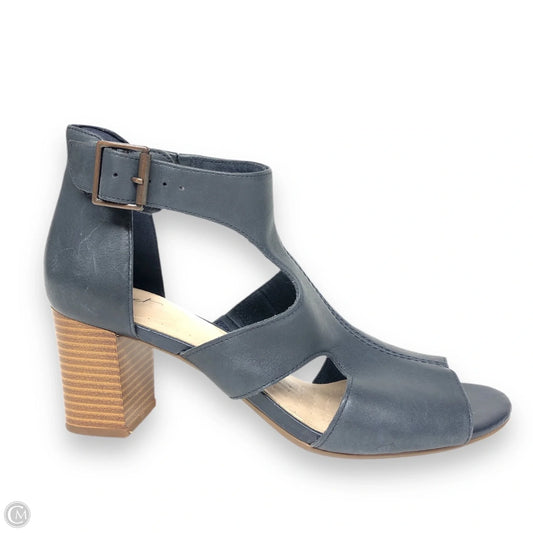 Sandals Heels Block By Clarks In Navy, Size: 8
