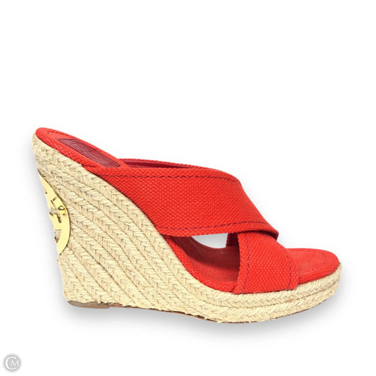 Sandals Designer By Tory Burch In Red, Size: 8.5