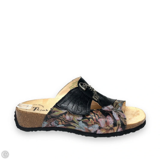 Sandals Flats By Think In Multi-colored, Size: 10.5
