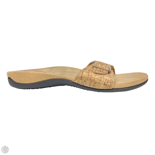 Sandals Flats By Vionic In Beige, Size: 10