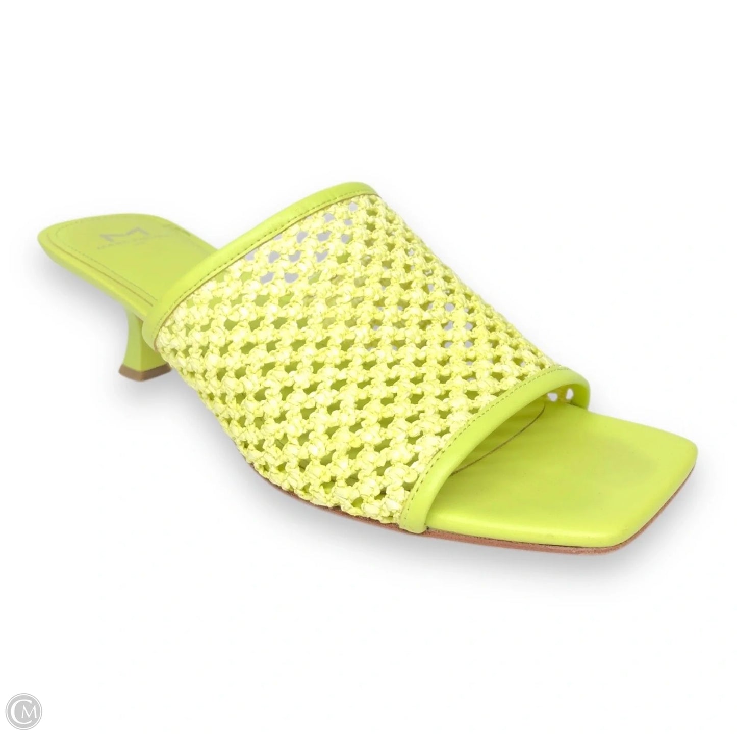 Sandals Heels Kitten By Marc Fisher In Yellow, Size: 10