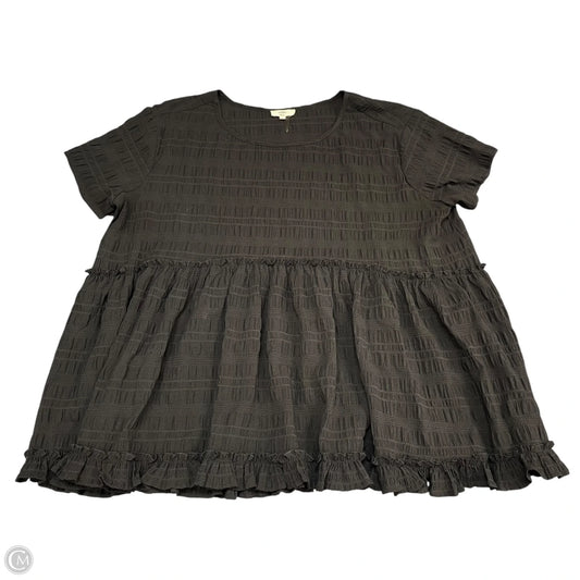 Top Short Sleeve By Entro In Black, Size: L