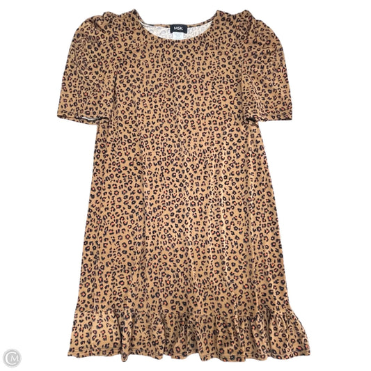 Dress Casual Short By Msk In Animal Print, Size: Xl