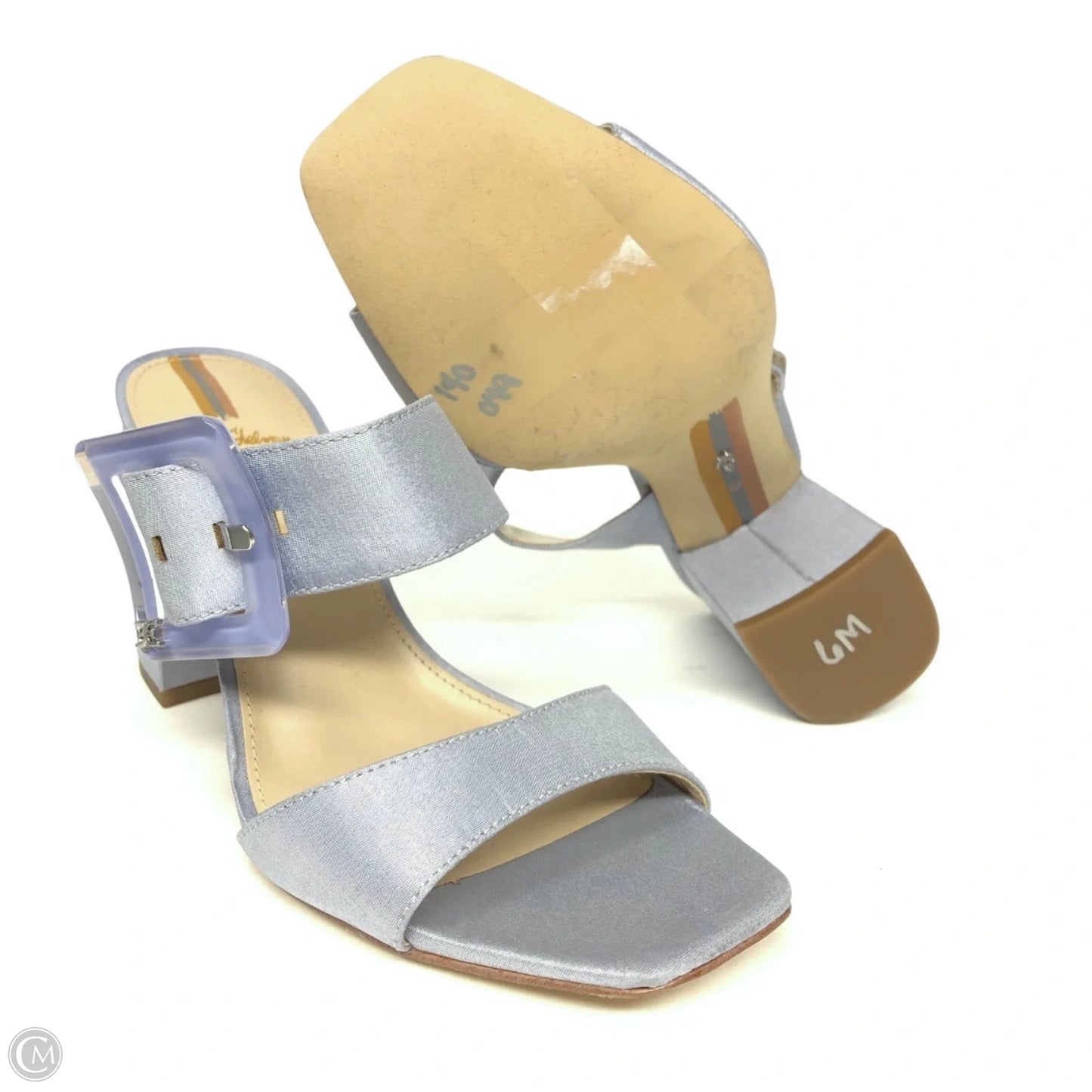 Sandals Heels Block By Sam Edelman In Blue, Size: 6