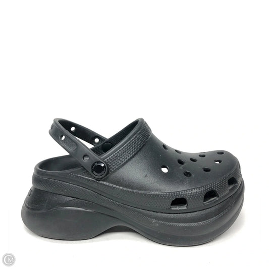 Shoes Heels Platform By Crocs In Black, Size: 9