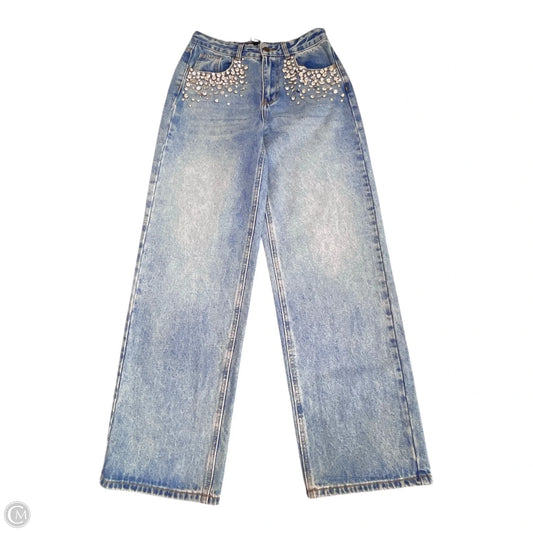 Jeans Straight By Steve Madden In Blue Denim, Size: 6