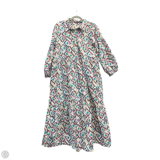 Dress Casual Midi By Maeve In Multi-colored, Size: L