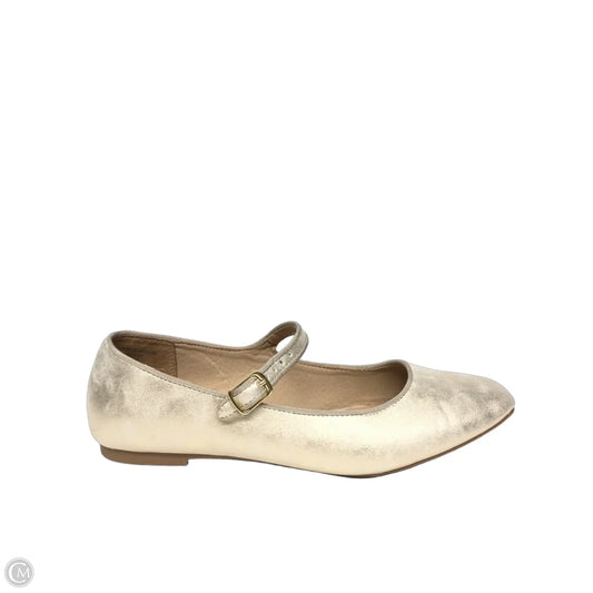 Shoes Flats By Time And Tru In Gold, Size: 10