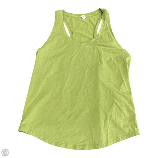 Athletic Tank Top By Lululemon In Green, Size: 10