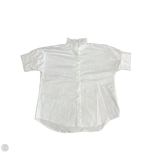 Top Short Sleeve By Cmc In White, Size: L