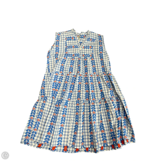 Dress Casual Short By Uncle Frank In Blue & White, Size: L