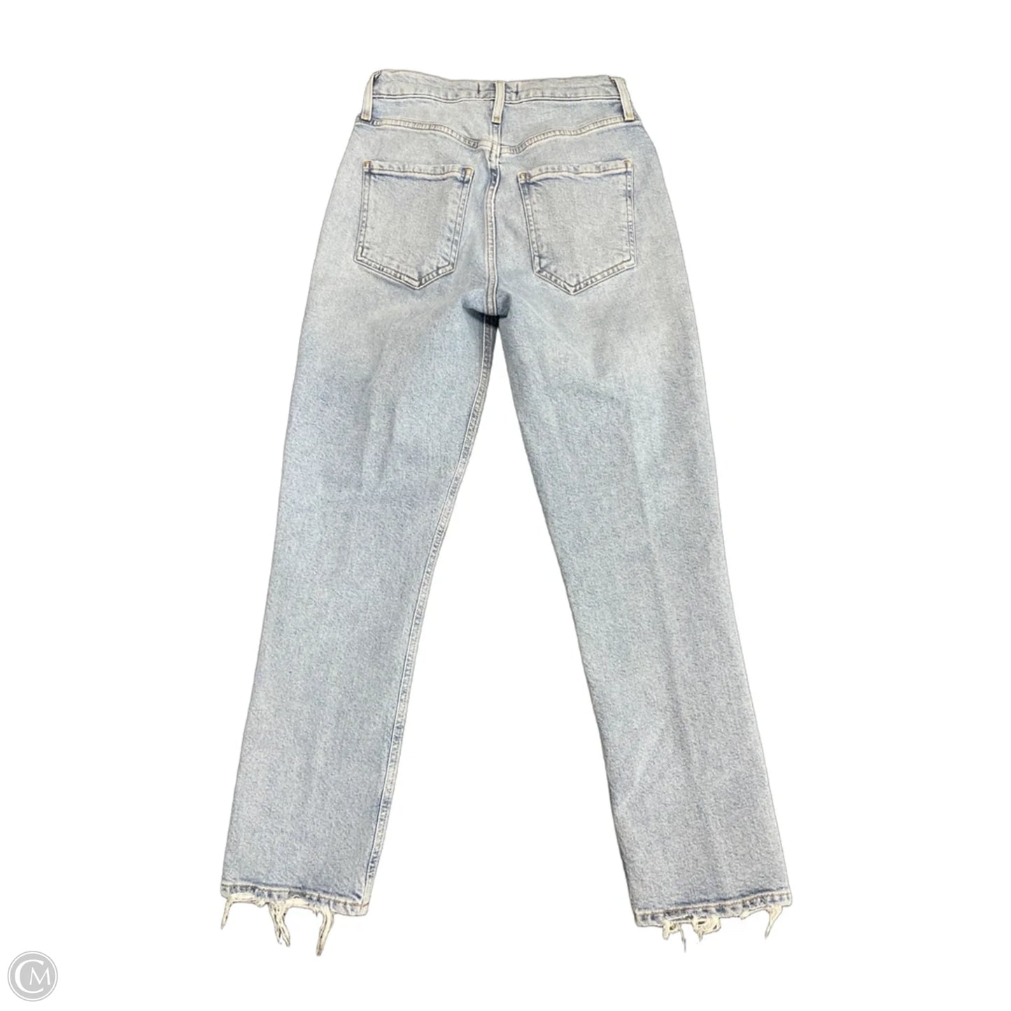 Jeans Straight By Agolde In Blue Denim, Size: 0