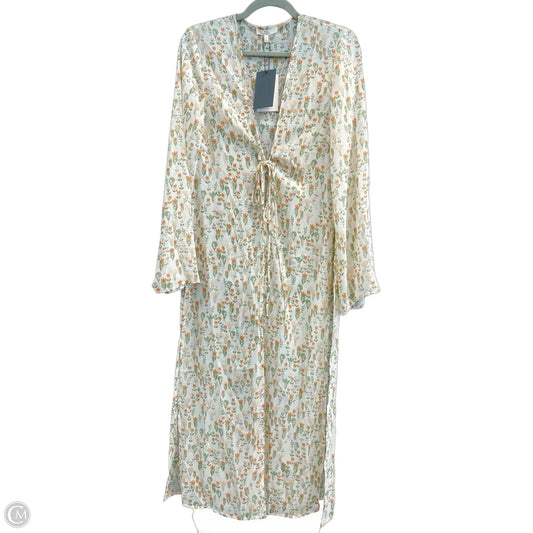 Kimono By Clothes Mentor In Floral Print, Size: S