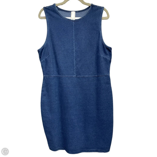 Dress Casual Short By Clothes Mentor In Blue Denim, Size: 2x