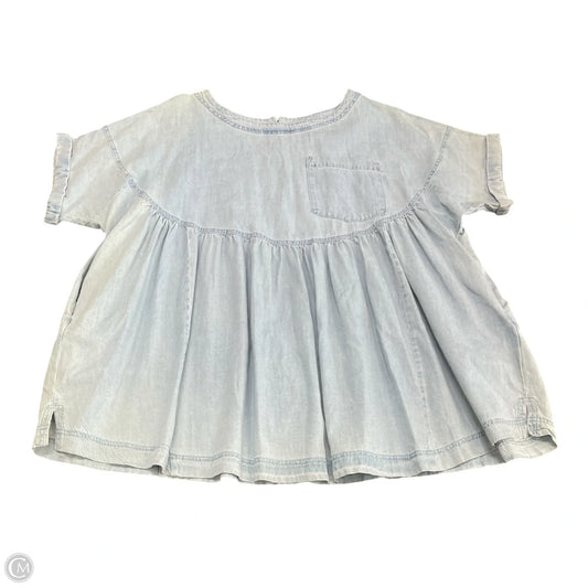 Tunic Short Sleeve By Mable In Blue, Size: M