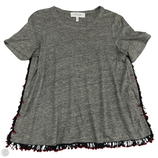Top Short Sleeve Designer By Derek Lam In Grey, Size: M