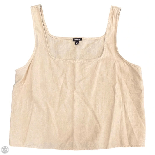 Top Sleeveless By Express In Beige, Size: M
