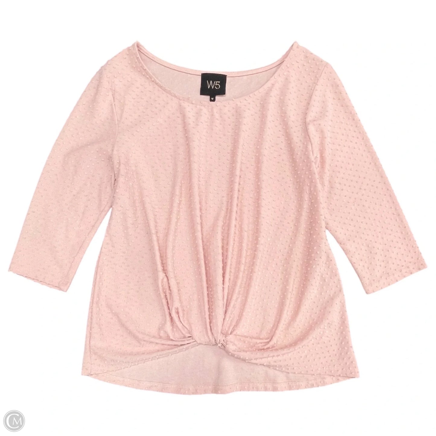 Top Short Sleeve By W5 In Pink, Size: M
