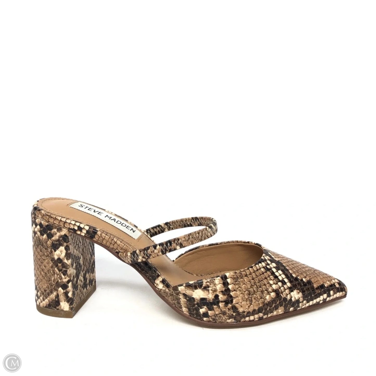 Shoes Heels Block By Steve Madden In Snakeskin Print, Size: 5