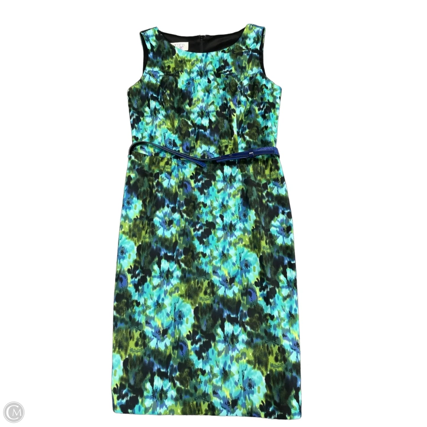 Dress Work By Kasper In Blue & Green, Size: 4