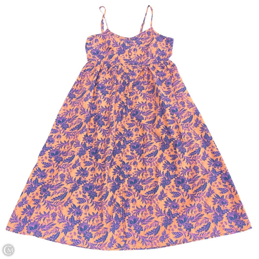 Dress Casual Midi By Universal Thread In Blue & Orange, Size: L