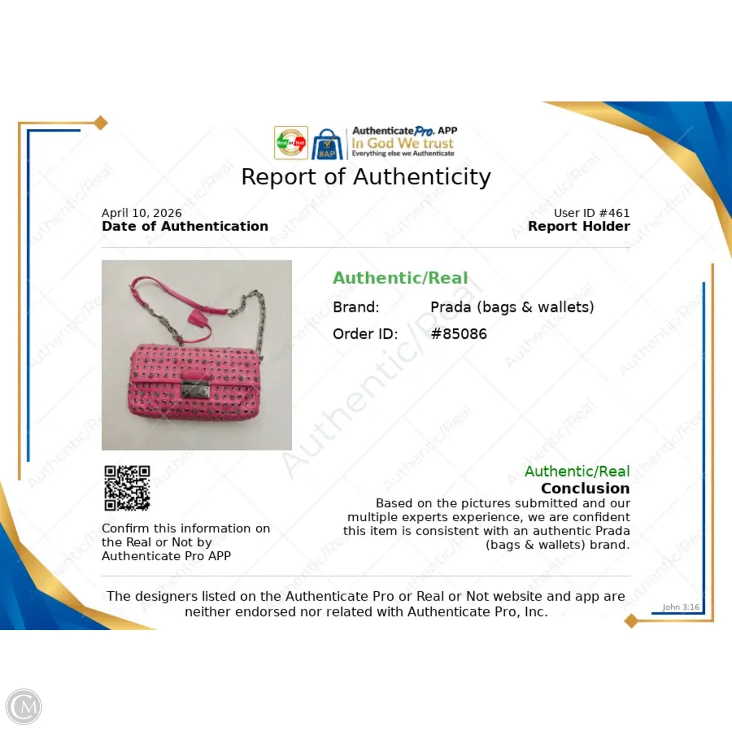 Crossbody Luxury Designer By Prada, Size: Small