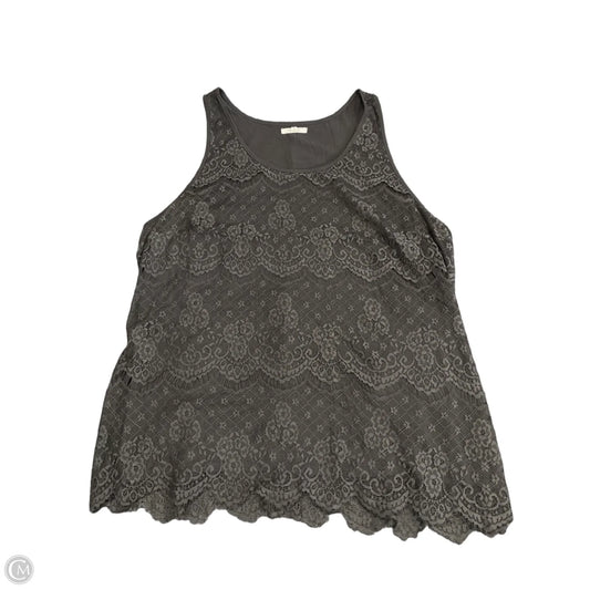 Top Sleeveless By Maurices In Grey, Size: 2x