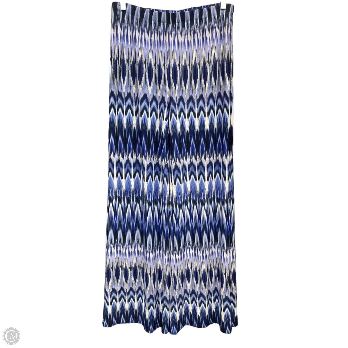 Pants Wide Leg By Chicos In Blue & White, Size: S