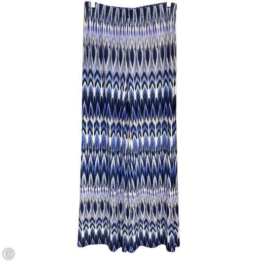 Pants Wide Leg By Chicos In Blue & White, Size: S
