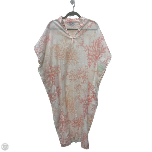 Swimwear Cover-up By Clothes Mentor In Orange & White, Size: Xs