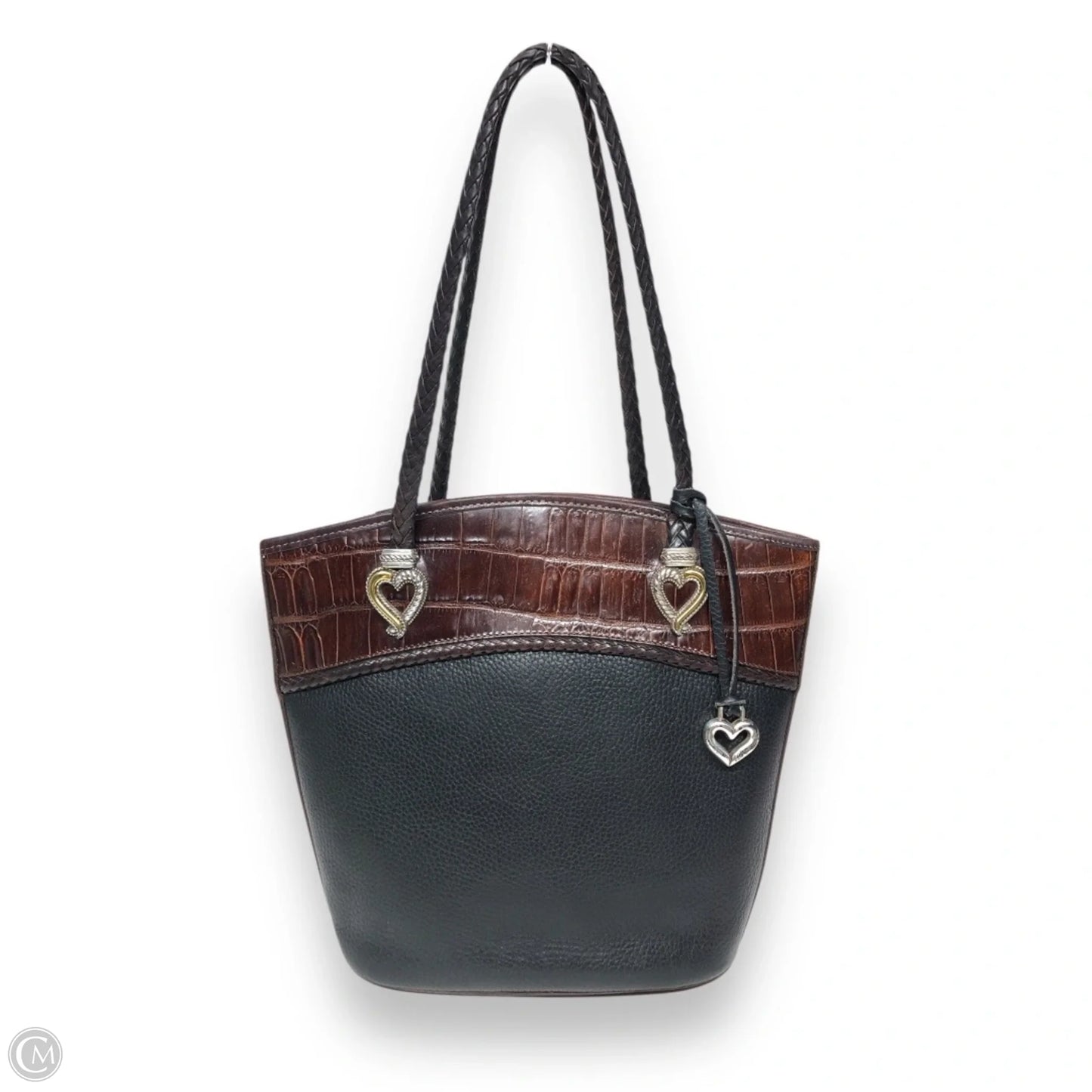 Tote Leather By Brighton, Size: Medium