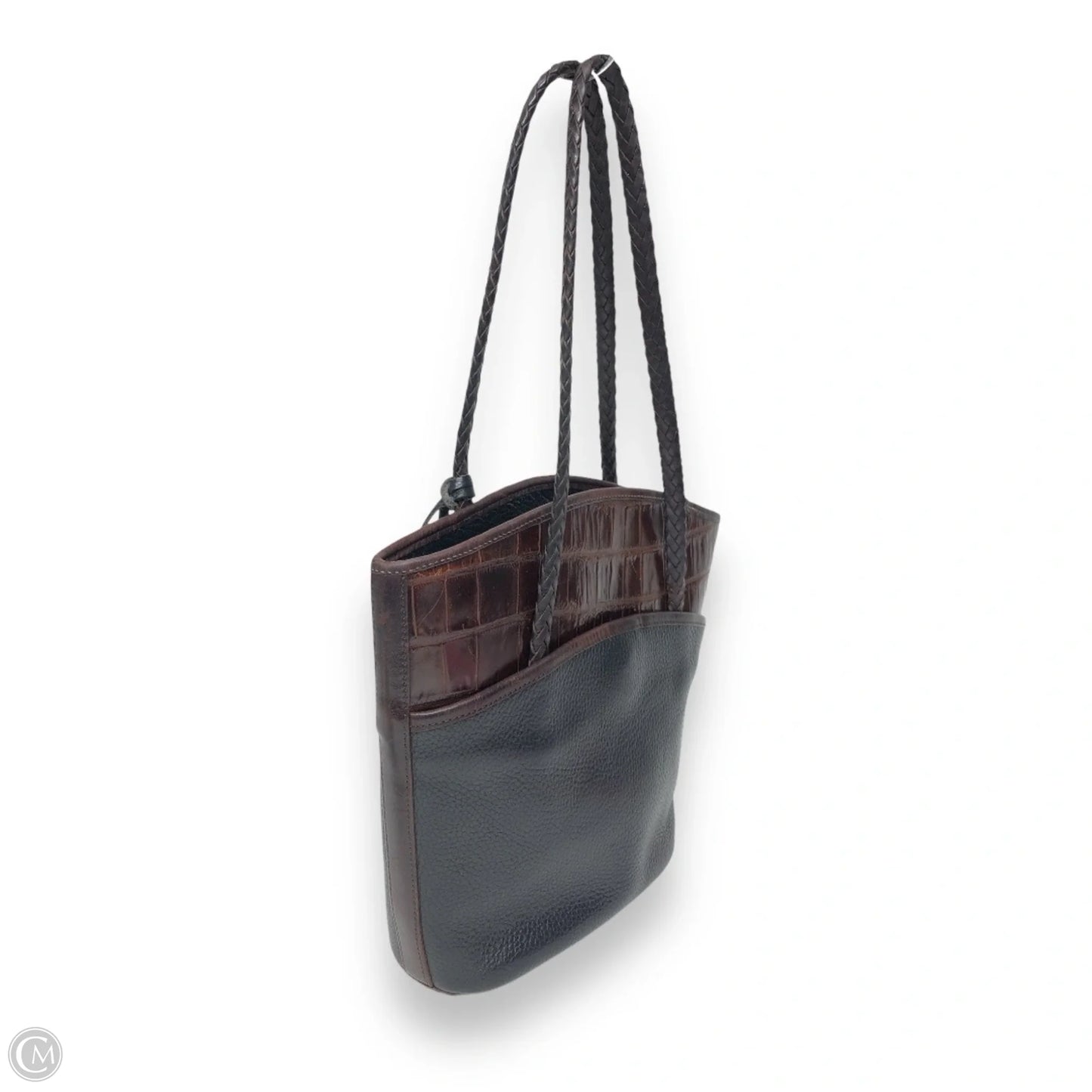 Tote Leather By Brighton, Size: Medium