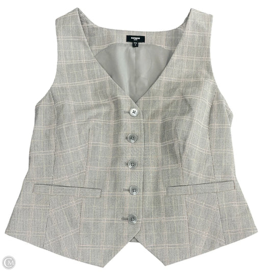Vest Other By Express In Plaid Pattern, Size: M