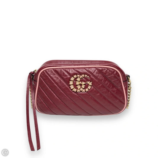 Crossbody Luxury Designer By Gucci, Size: Small