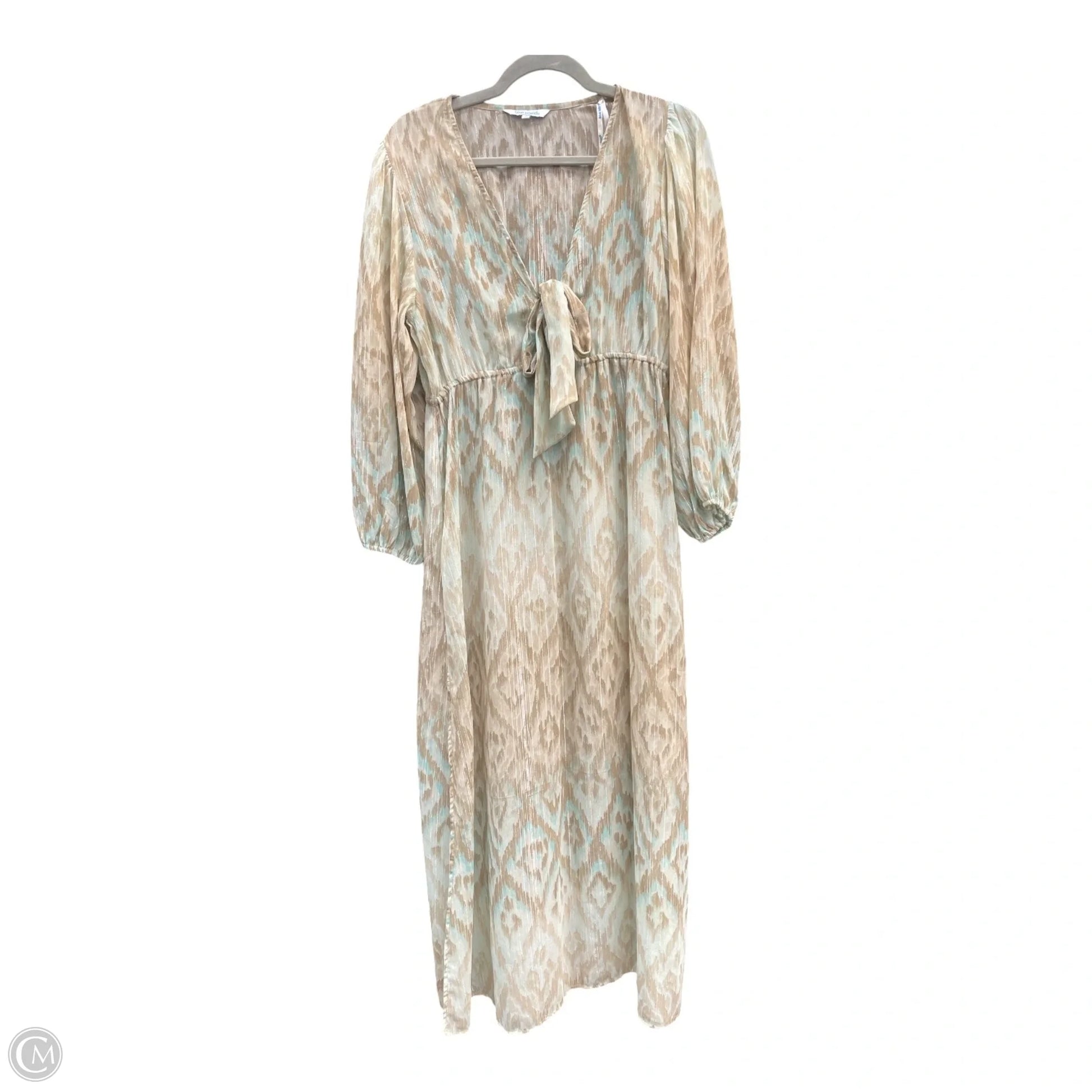 Dress Casual Maxi By Blue Island In Green & Tan, Size: M – Clothes Mentor Arlington TX #293